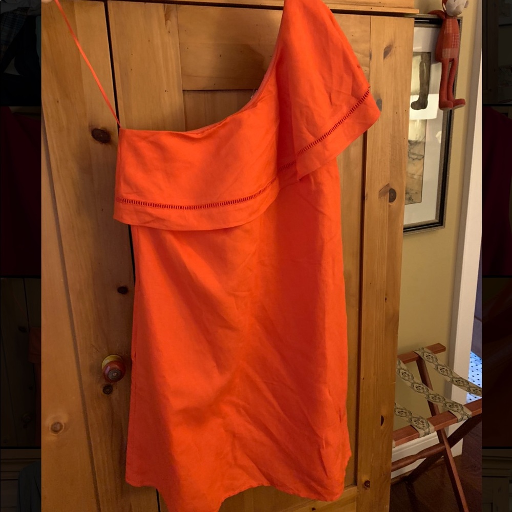 Tory Burch Brand New Linen One-Shoulder Dress - S